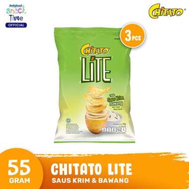 Promo Harga Chitato Lite Snack Potato Chips Saus Krim Bawang 55 gr - Blibli