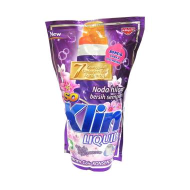 SO KLIN Violet Blossom Detergent Cair [800 mL/ Refill] -