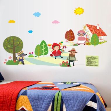 OEM Little Red Ridding Hood Wall Sticker ...