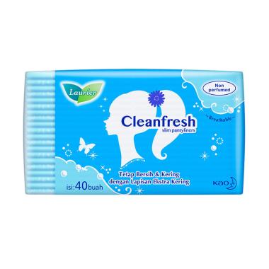 Promo Harga Laurier Pantyliner Cleanfresh NonPerfumed 40 pcs - Blibli