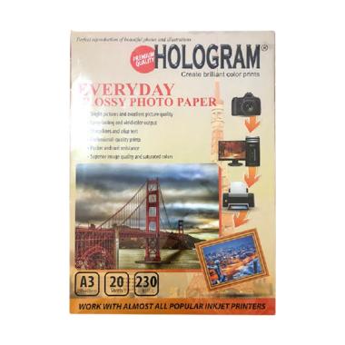 Hologram Glossy Kertas Foto [A3] Putih