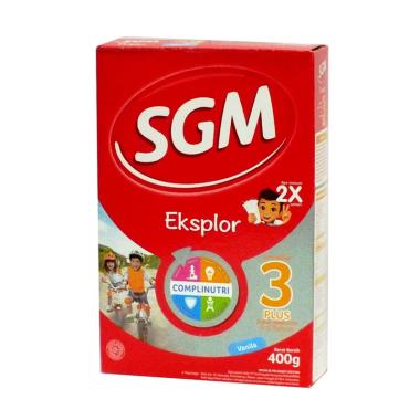 Promo Harga SGM Eksplor 3+ Susu Pertumbuhan Vanila 400 gr - Blibli