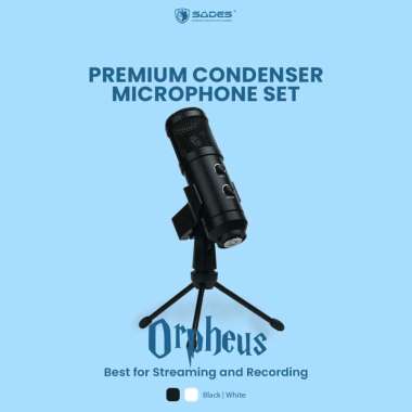 Mic Condenser Sades Orpheus Premium Set Black