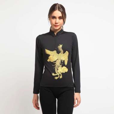 Flexzone Lengan Panjang CNY 2022 Imlek Special Edition Wanita FPS-542 XXL Hitam