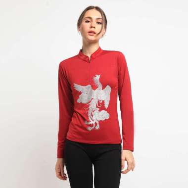 Flexzone Lengan Panjang CNY 2022 Imlek Special Edition Wanita FPS-542 S Maroon