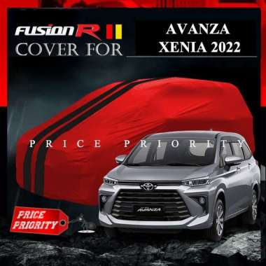 Body Cover / Sarung Mobil Warna Avanza VELOZ / Xenia 2022 Waterproof HitamListMerah