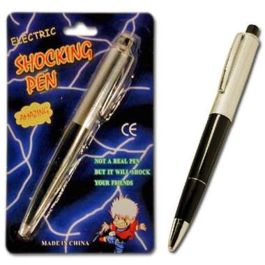 Pulpen Setrum Pena Listrik Electric Shocking Pen Gag Prank Toy Hadiah