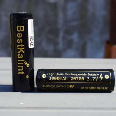 BestKalint 3000mAh 50A 20700 Battery 100% Authentic - Batrai 20700