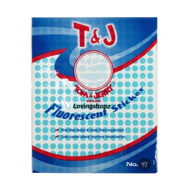 Tom & Jerry Label Tom & Jerry No.97 Label Stiker - Biru BIRU