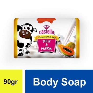 Sabun Castella Milk & Papaya Sabun Castella Pepaya Ori BPOM Sabun Susu Sabun Batang Sabun Mandi