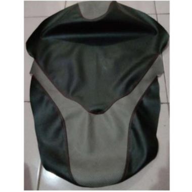 KULIT JOK SUPRA X 125 OLD/sarung jok motor honda supra x125 double dist model xride abu hitam