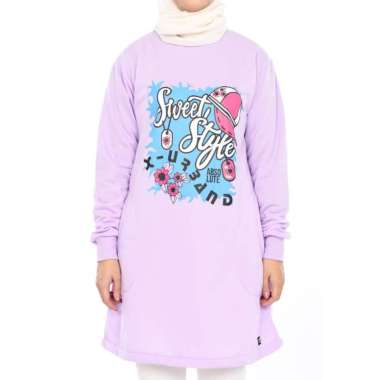 X-Urband Absolute Suiter Tunik Wanita Zahira Terbaru [X Urband] XL LILAC