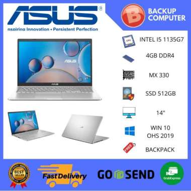 ASUS A416EP-FHD551 i5-1135G7/MX330/4G/512PCIE/FHD/TRANSPARENT SILVER/BLK/FP