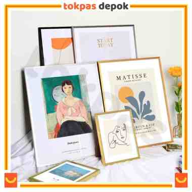 Bingkai Pigura Ijazah Sertifikat Frame Foto Ukuran A4 21x30 cm Naoko Rosegold