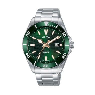 ALBA Smart Gen 100M Diver Analog Original jam Tangan Pria [J31X-AG8] Green