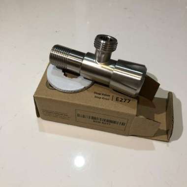 ECO Stop Kran E277 Stainless Steel SUS 304 Ukuran 1/2 Inci Second Brand TOTO Indonesia Cocok untuk B