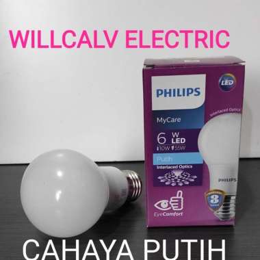LAMPU LED PHILIPS / LAMPU PHILIPS LED 6W 6WATT 6 WATT CAHAYA PUTIH