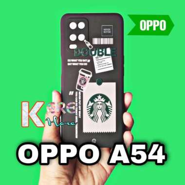 CASE OPPO A54 SQUARE EDGE SOFTCASE STARBUCKS OPPO A54