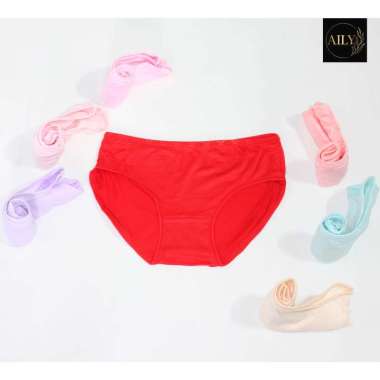 Aily NA35 Celana Dalam Wanita Polos (1 pcs) - Warna Random