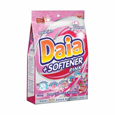 Promo Harga Daia Deterjen Bubuk + Softener Pink 850 gr - Blibli