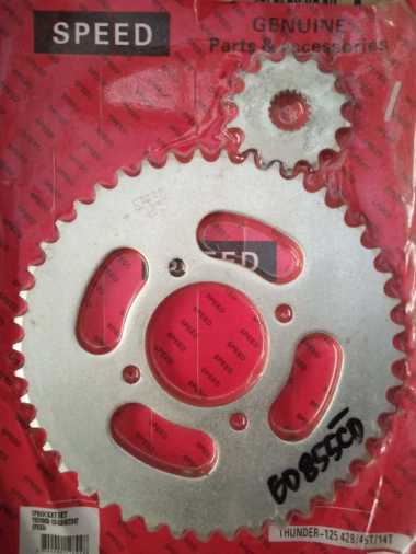 GEAR SET DEPAN BELAKANG THUNDER 125