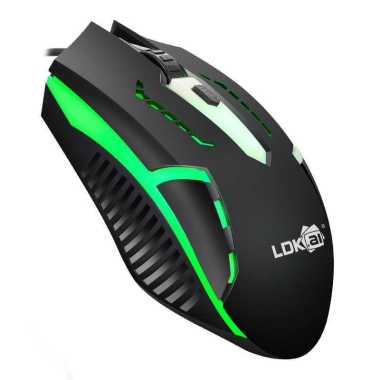 LDKAI Mouse Gaming LED RGB 1200 DPI - D2 Hitam
