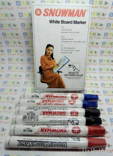 spidol whiteboard snowmam BG 12 Biru