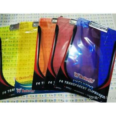 Clip board mika/ papan ujian butterfly
