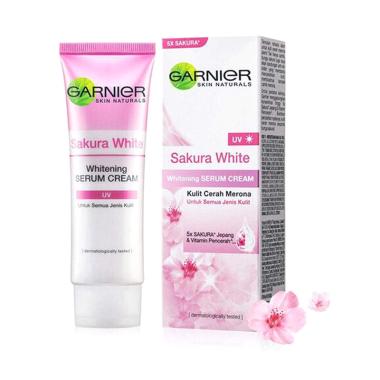 Jual Garnier Sakura White Pinkish Radiance Whitening Cream 20 Ml Online Oktober 2020 Blibli Com