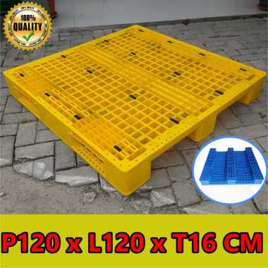 Palet Plastik 120 x 120 x 16 Cm - Berlubang