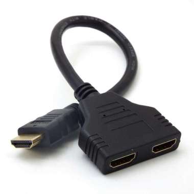HDMI SPLITTER 2 IN 1 CABANG 2 HDMI FEMALE MURMER