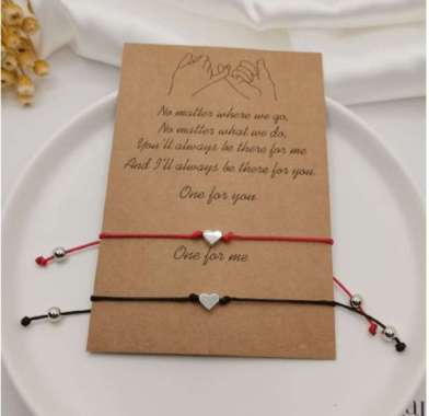 RB-K65 Gelang Tali Persahabatan Anyaman Korean Fashion Gelang BFF Gelang Pasangan Sahabat Gelang etn