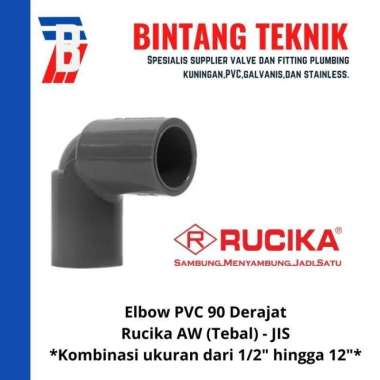 Elbow / Knee 1/2" inch PVC Rucika AW 90 Derajat PVC