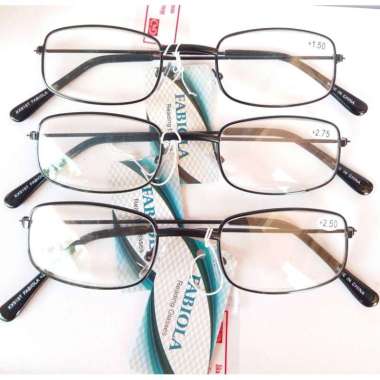 Kacamata baca/plus pria wanita Frame Kotak KX 919 +2.75 Hitam