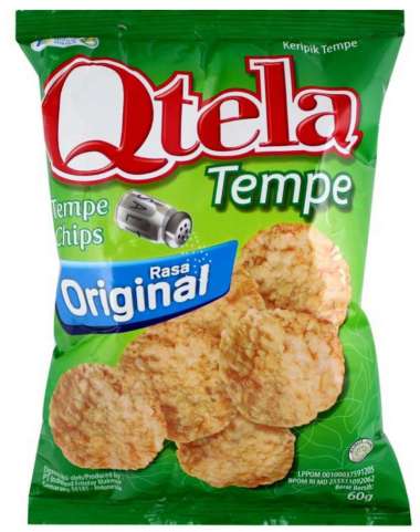 Qtela Keripik Tempe 55gr Original