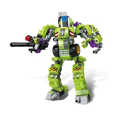 Qman AQ001-02-1802-BX 8 in 1 Robot Cop The Dawn Breaber Blocks & Stacking Toys