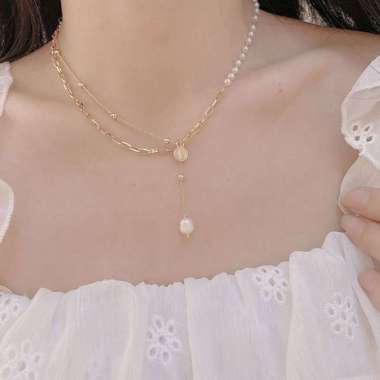 Harga Pearl Necklace Chain Terbaru Juli 