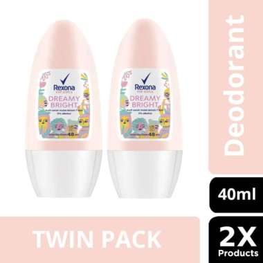 Rexona Dreamy Bright Roll-On Deodorant [40 mL] x 2 Pcs