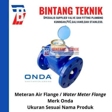Meteran Air Flange 12" Inch Onda Pengukur Arus Air