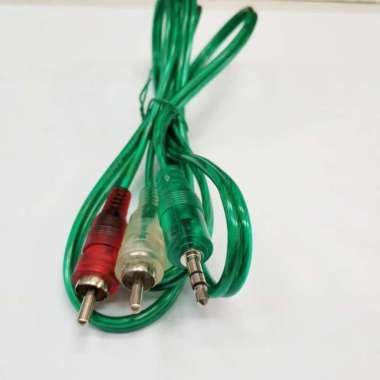 Kabel RCA Mini Stereo 2 ke 1 / Kabel Audio HP ke Speaker