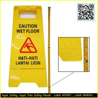 Floor Sign Caution Wet Floor / Awas Lantai Licin / Maintenance / Tanda Lantai Basah / Papan Peringat