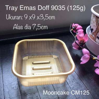 Tray Mika 9035 (125g) mooncake, pudding, puding Emas Doff