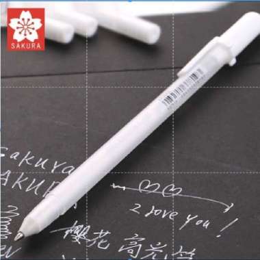 Sakura Gelly Roll White Gel Pen (Medium 0.8) / Pulpen white / pulpen gel putih / gel pen white