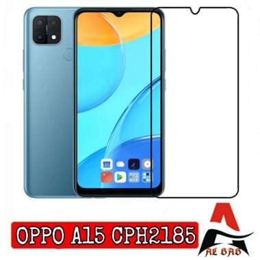 Tempered Glass OPPO A15 Full Cover Anti Gores Kaca Warna OPPO A15