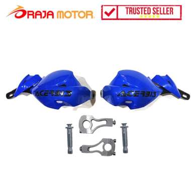 RajaMotor Handguard Universal Model ACB Besar Dan Klem Besi Biru
