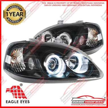 HEADLAMP - HONDA CIVIC FERIO 1999-2000 - ANGLE EYES - BLACK