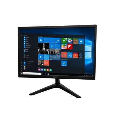 LED Monitor 19" inch Full HD HDMI VGA Input SPC Garansi Resmi Black