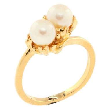 Two Pearl Ring CC151HR9 Semua Ukuran