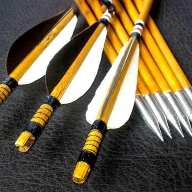 Vision Kayu Arrow Anak Panah [6 Pcs/7 mm] Coklat kayu