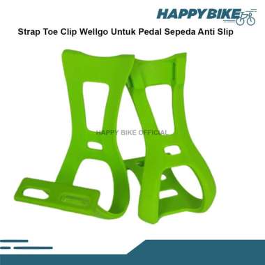 WELLGO Tali Pedal Sepeda Anti Slip Strap Toe Clip Biru